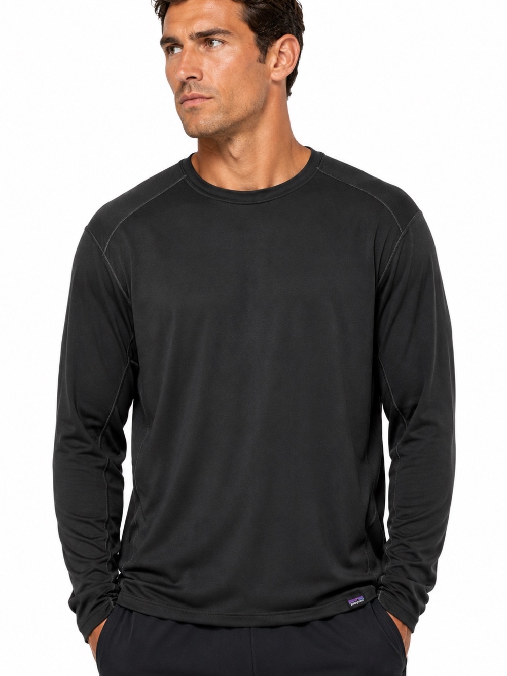 Patagonia Capilene Midweight Crewneck Base Layer Shirt XL black